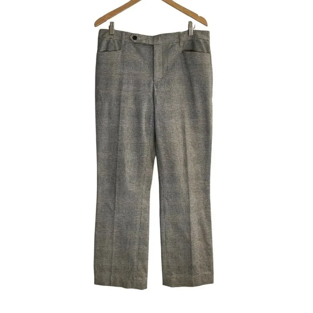 Lauren Ralph Lauren Adelle Women’s Size 12 Houndstooth Plaid Stretch Pants